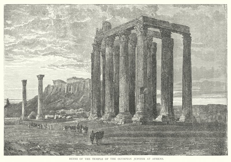 Ruinas del Templo de Zeus Olímpico en Atenas de European School