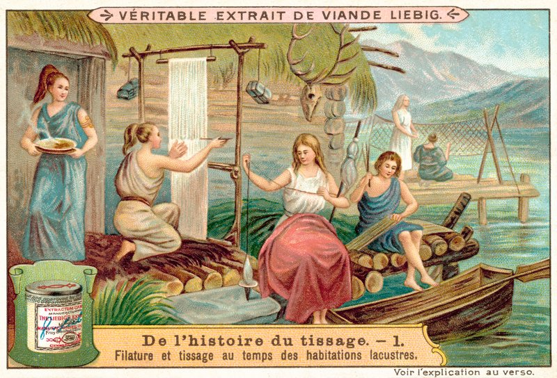 Hilado y tejido en una antigua aldea junto al lago de European School