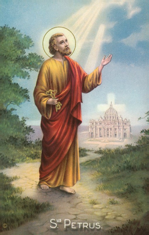San Pedro (litografía en color) de European School