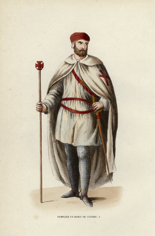 Templario en hábito de guerra de European School