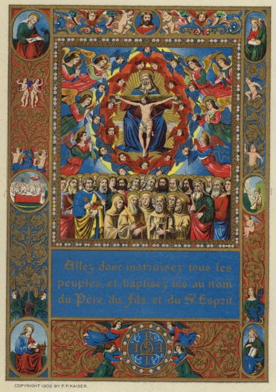 La Iglesia militante (litografía en color) de European School