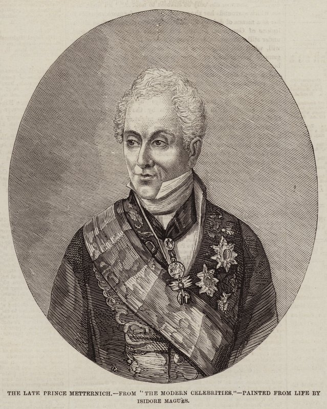 El difunto príncipe Metternich de European School