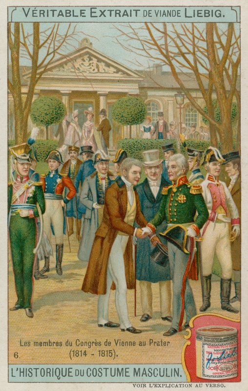 Los Miembros del Tratado de Viena en 1815 de European School