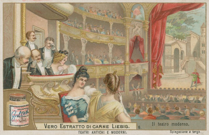 El teatro moderno (c. 1900) de European School
