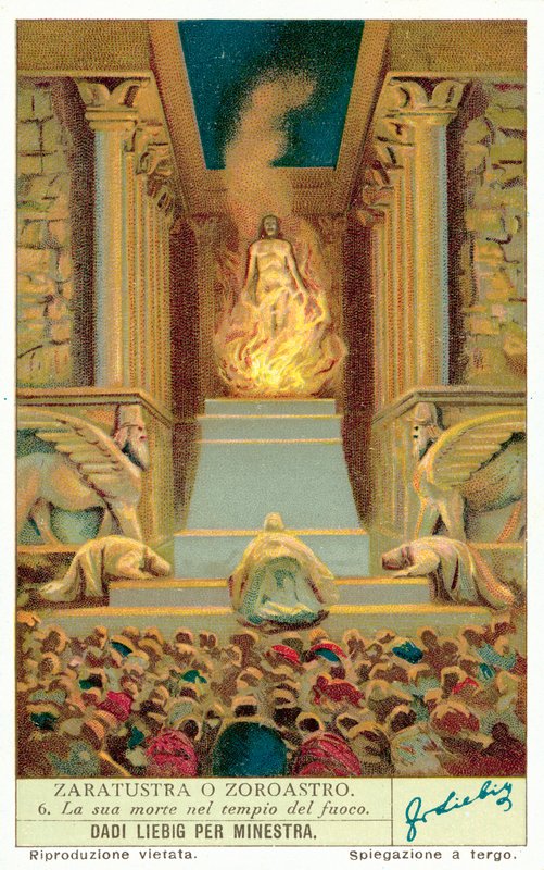 La muerte de Zoroastro en el Templo de Fuego de European School