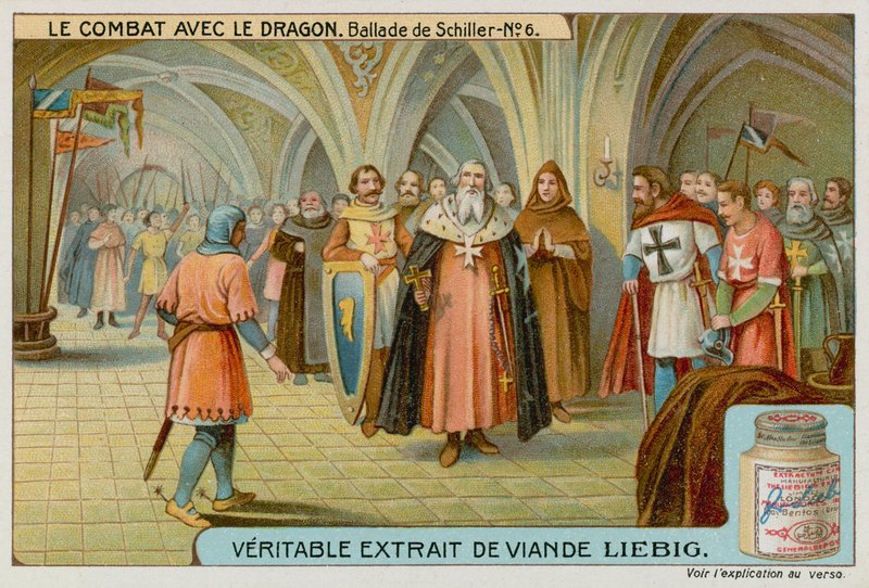 El caballero y el Gran Maestre de la Orden de European School