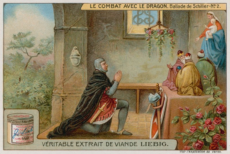 El caballero reza en una capilla de European School