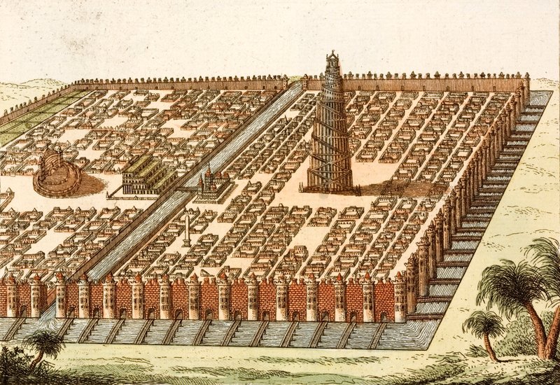 Torre de Babel, Palacio Real y Jardines Colgantes de Babilonia de European School