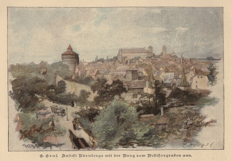 Vista de Núremberg y su castillo, Alemania de European School