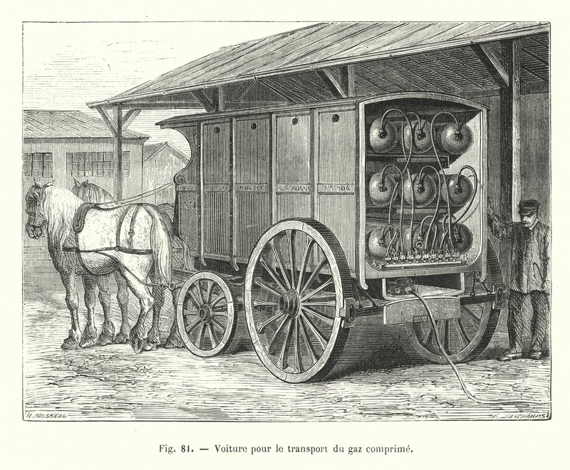 Coche para el transporte de gas comprimido de European School