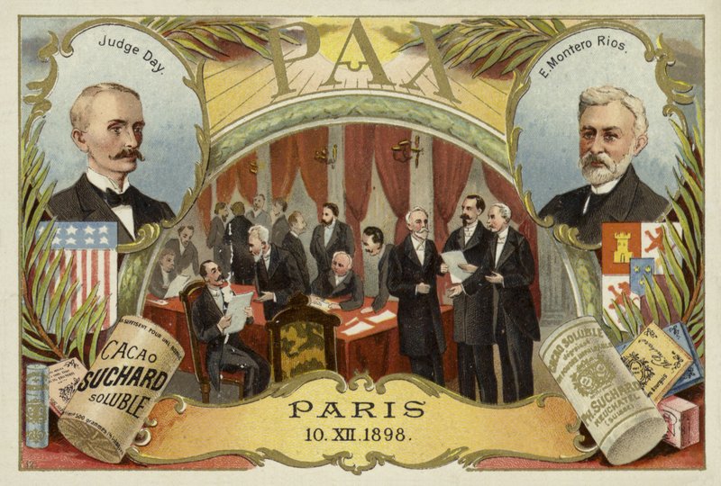 William R. Day y Eugenio Montero Ríos, y el Tratado de París que puso fin a la Guerra Hispanoamericana, 10 de diciembre de 1898 de European School