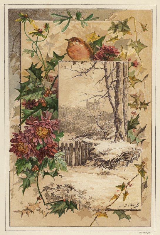 Invierno (litografia en color) de European School
