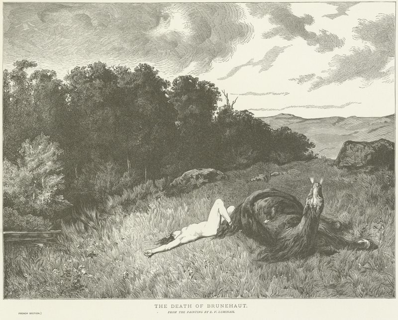 La muerte de Brunehaut de Evariste Vital Luminais