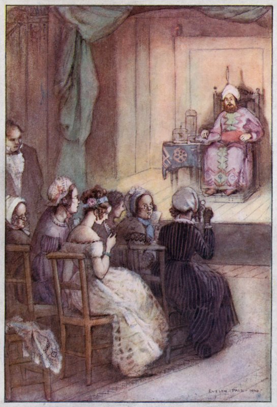 Ilustración para Cranford de la Sra. Gaskell (litografía en color) de Evelyn Paul