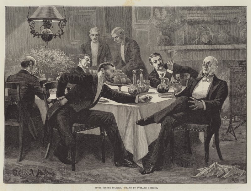 Política después de la cena de Everard Hopkins