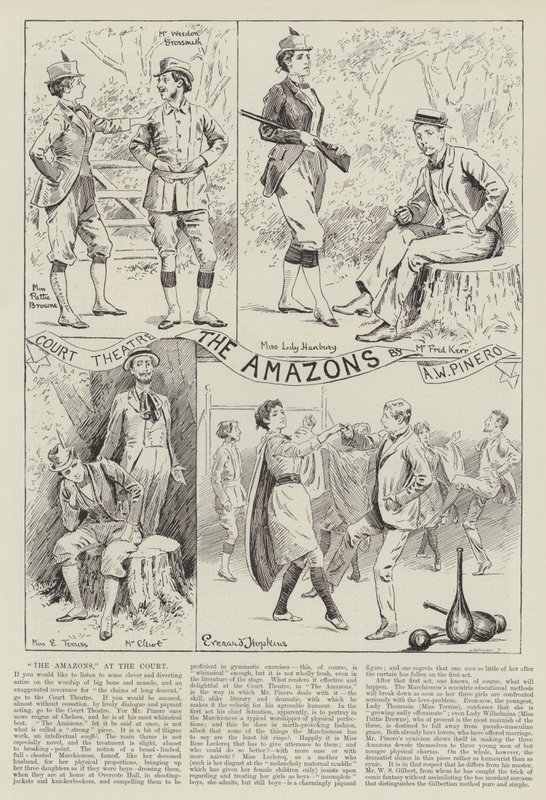 Las Amazonas, en el Teatro de la Corte de Everard Hopkins