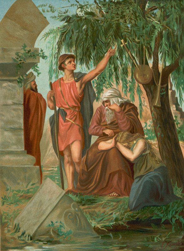 Judíos cautivos en Babilonia de F. Xumetra