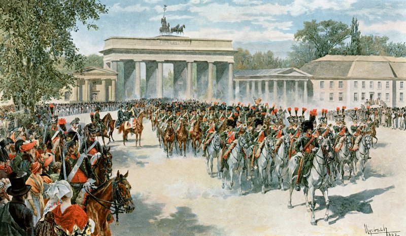 Entrada del ejército francés en Berlín de Felicien baron de Myrbach Rheinfeld