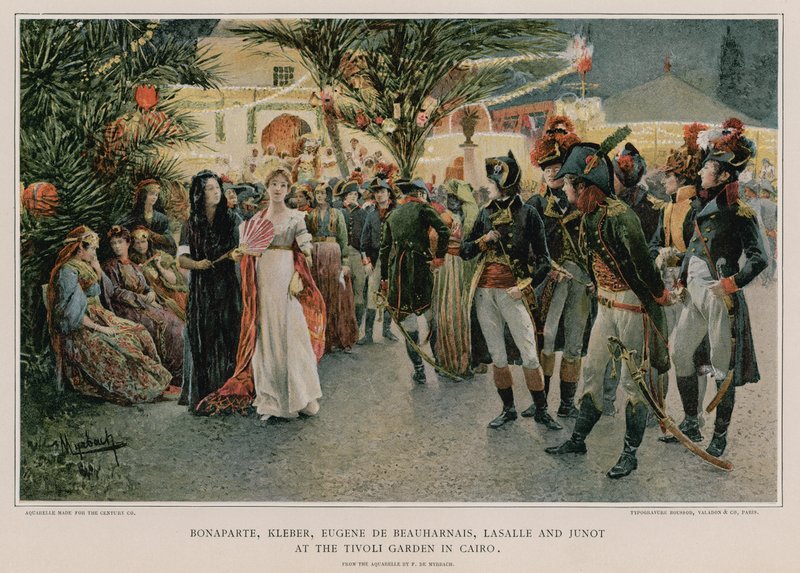 Reunión en el Jardín Tivoli en El Cairo de Felicien baron de Myrbach Rheinfeld