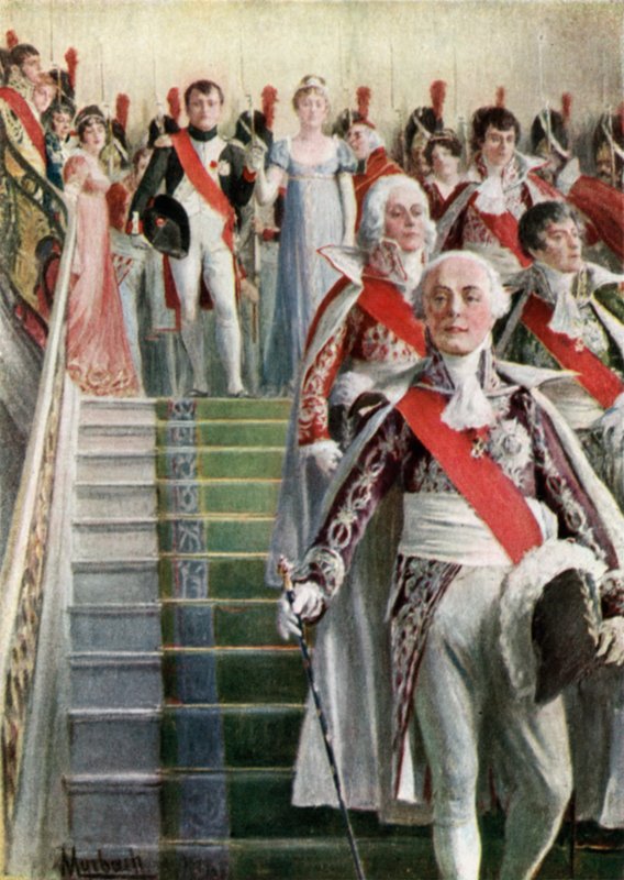 Napoleón y su séquito saliendo para la misa de Felicien baron de Myrbach Rheinfeld