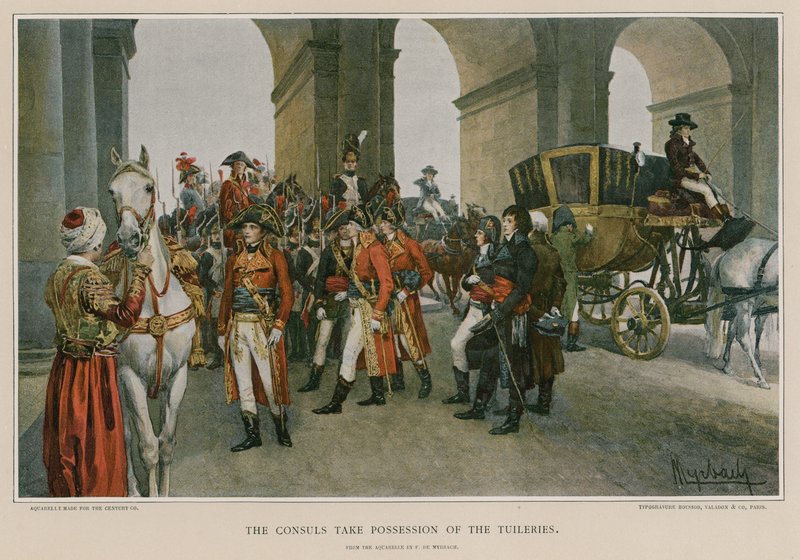 Los cónsules toman posesión de las Tullerías de Felicien baron de Myrbach Rheinfeld