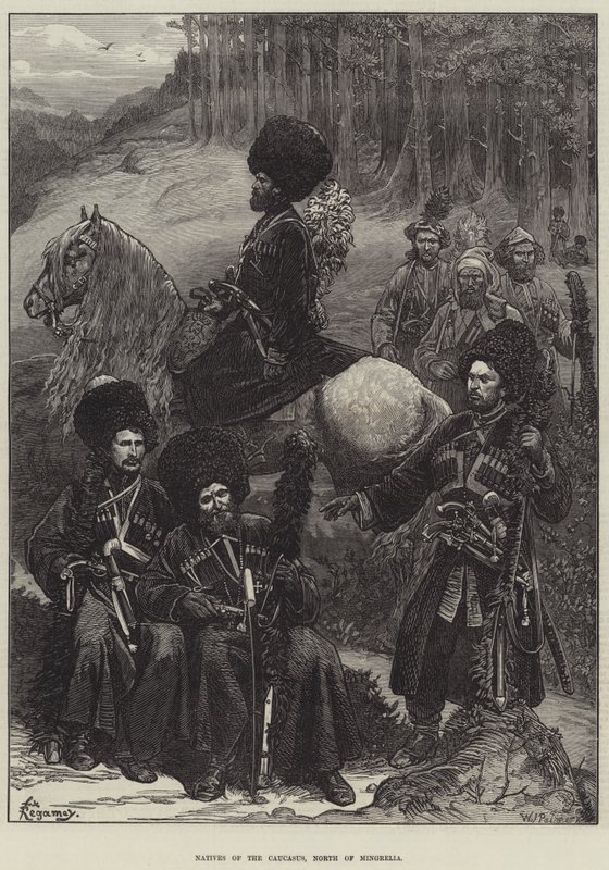 Nativos del Cáucaso, al norte de Mingrelia de Felix Regamey