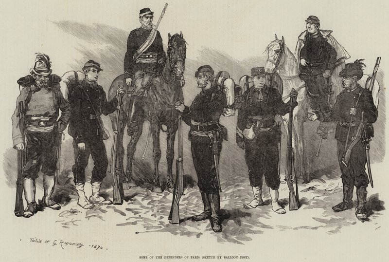 Algunos de los defensores de París de Felix Regamey