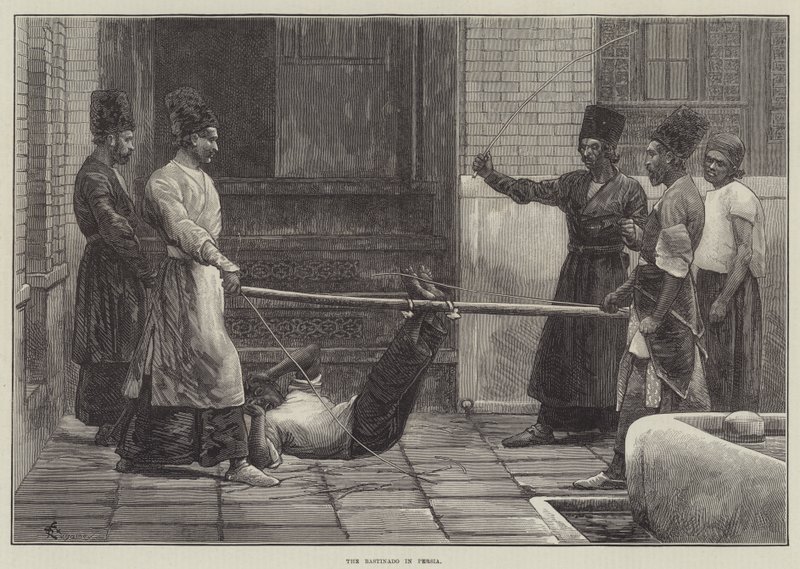 La bastonada en Persia de Felix Regamey