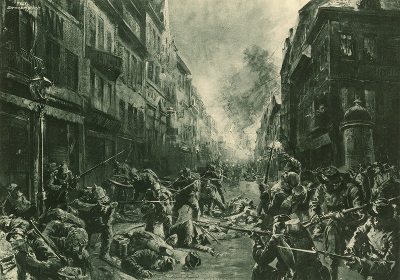 Batalla nocturna en Mulhouse de Felix Schwormstadt