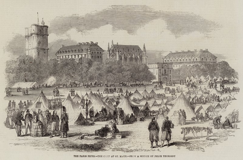 Las fiestas de París, el campamento en St Maur de Felix Thorigny