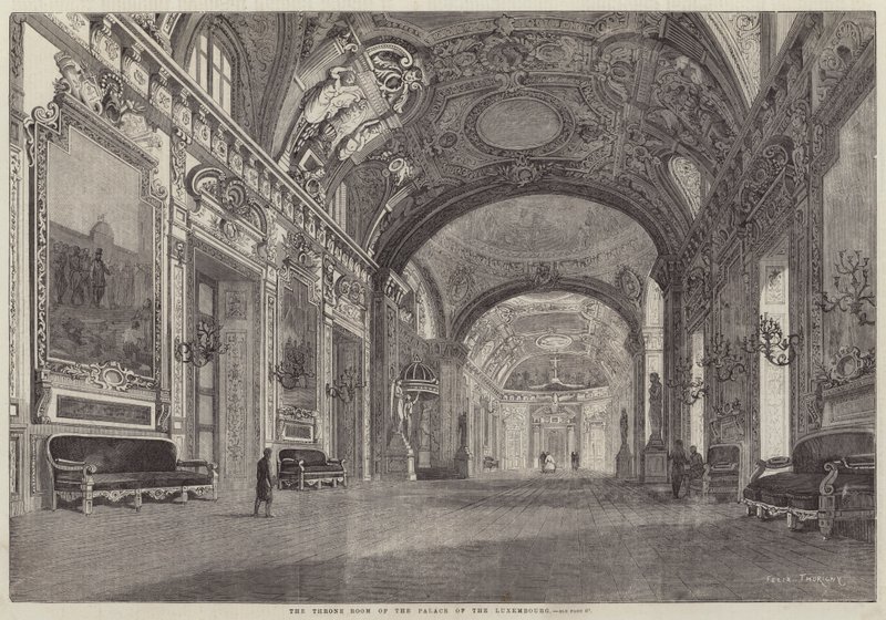 La sala del trono del Palacio de Luxemburgo de Felix Thorigny