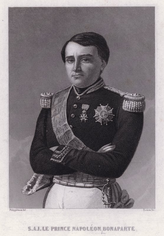 Príncipe Napoleón Bonaparte, hijo de Jerome, Rey de Westfalia, hermano menor del Emperador Napoleón I (grabado) de Felix (after) Philippoteaux