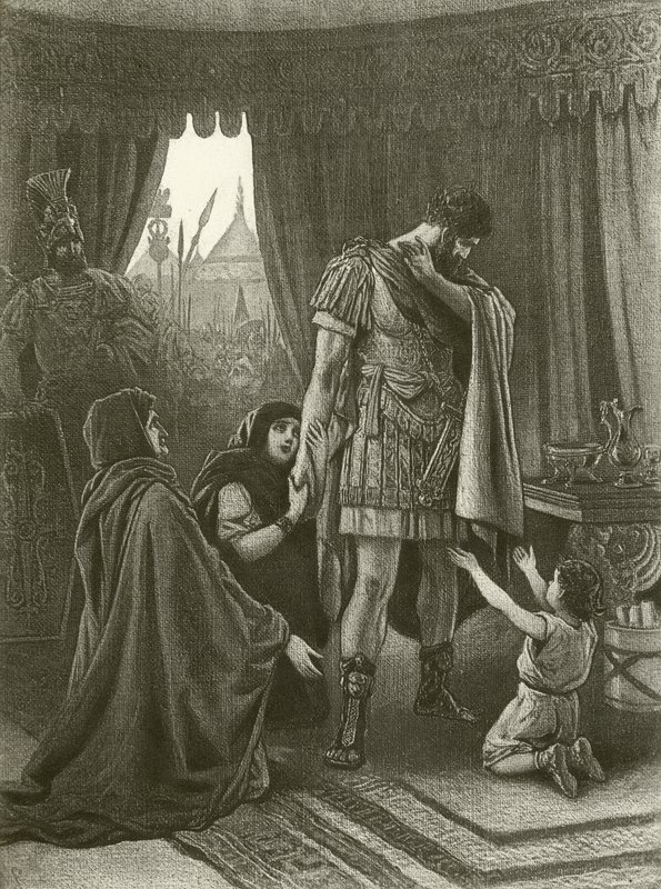 Coriolano. Acto V, Escena III de Felix Octavius Carr Darley