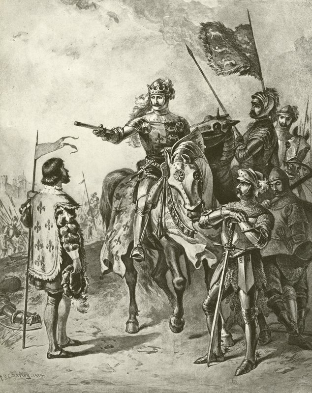 Rey Enrique Quinto V. Acto IV, Escena VII de Felix Octavius Carr Darley