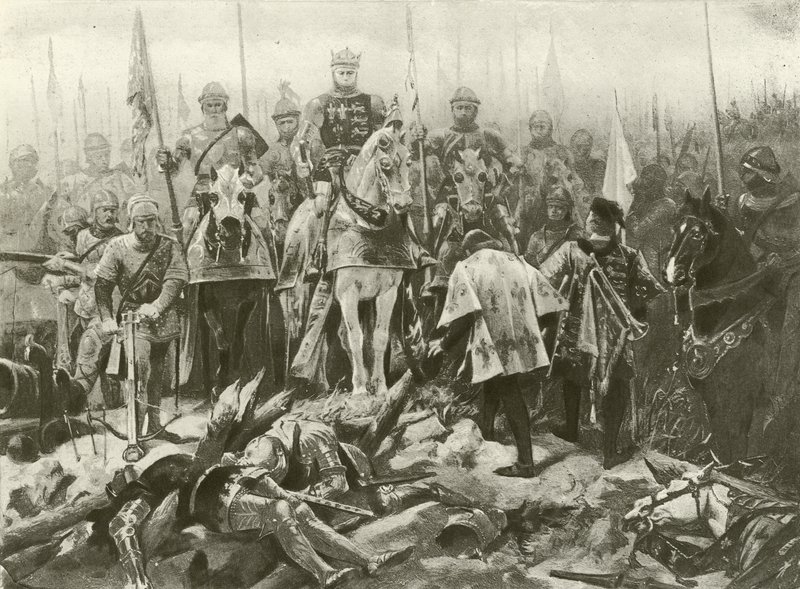 Rey Enrique V. Acto IV, Escena VII de Felix Octavius Carr Darley