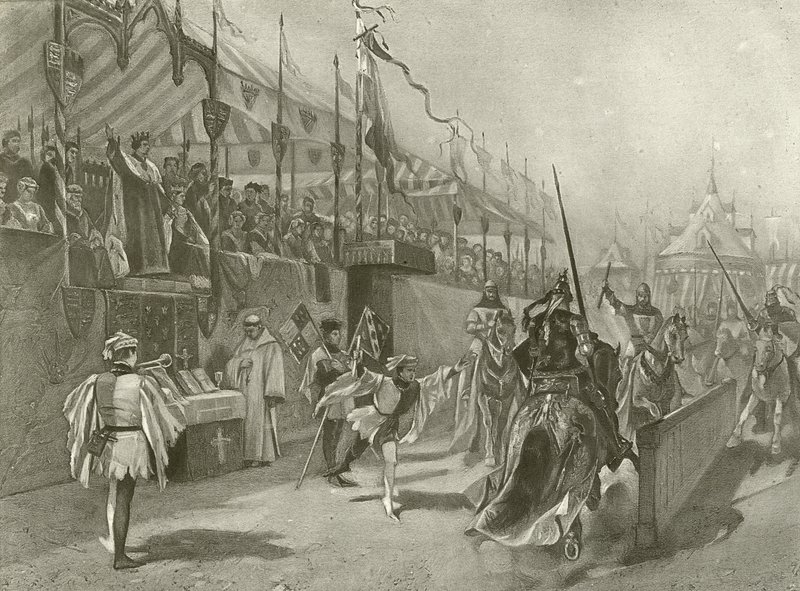 Rey Ricardo II. Acto I, Escena III de Felix Octavius Carr Darley