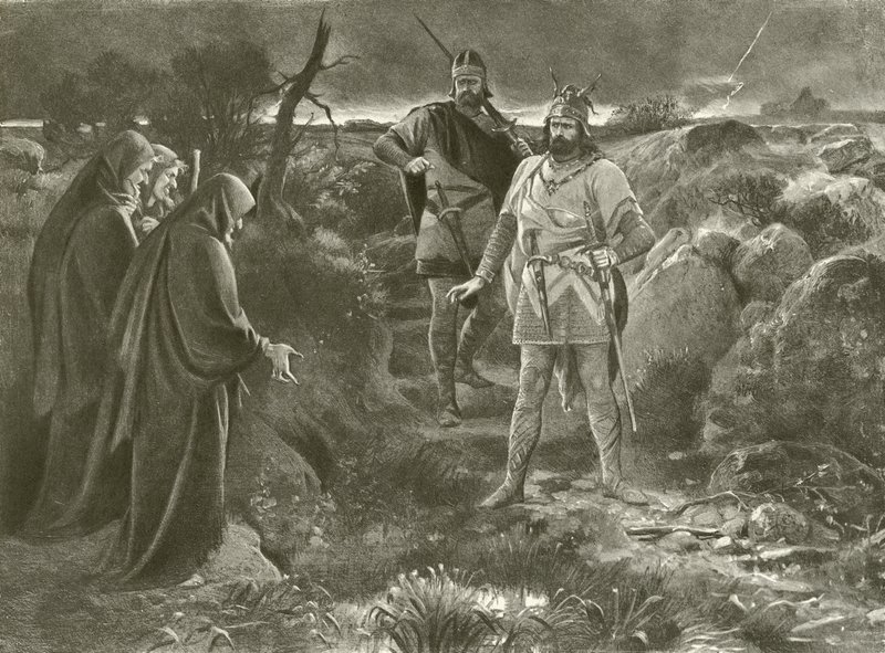 Macbeth. Acto I, Escena III de Felix Octavius Carr Darley