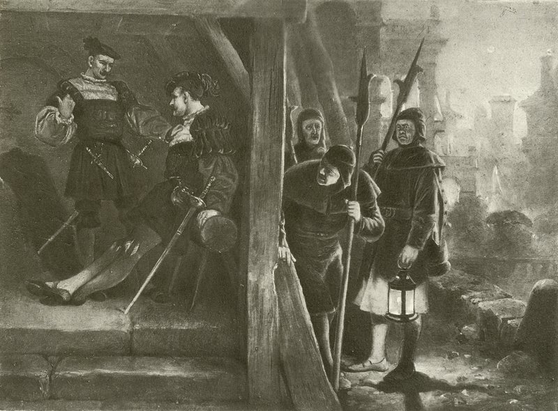 Mucho ruido y pocas nueces. Acto III-Escena III de Felix Octavius Carr Darley