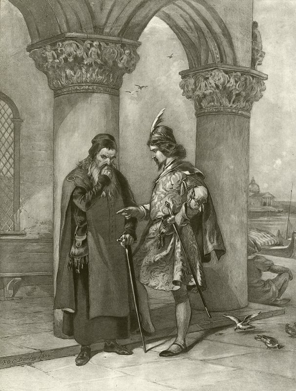 El mercader de Venecia. Acto I, Escena III de Felix Octavius Carr Darley