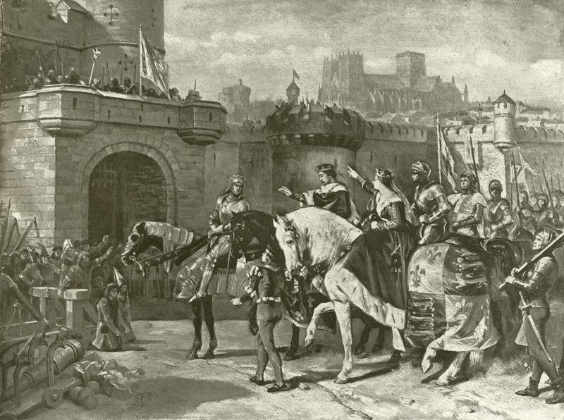 Tercera parte de Enrique VI. Acto II, Escena II (grabado) de Felix Octavius Carr Darley