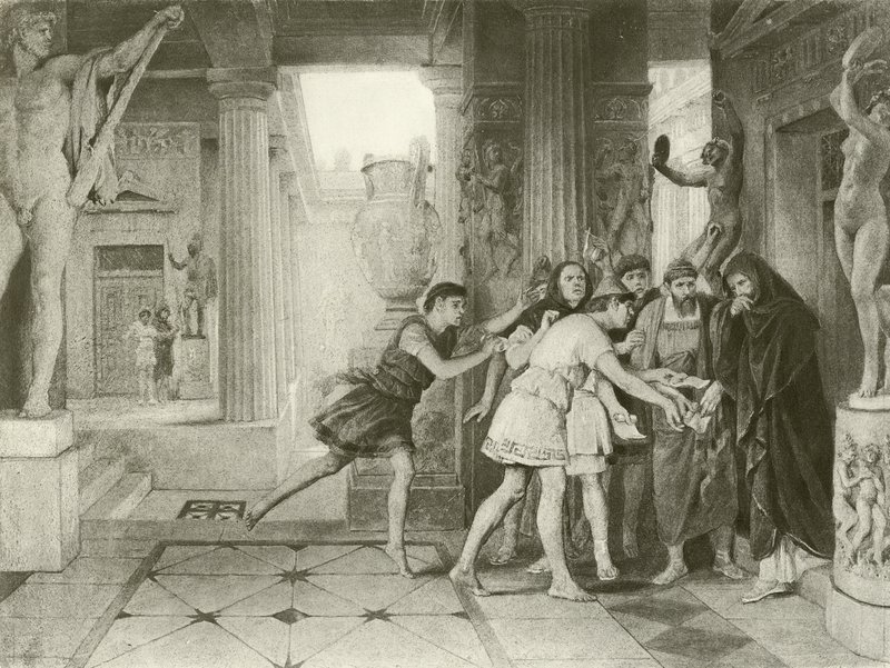 Timon de Atenas. Acto III, Escena IV de Felix Octavius Carr Darley