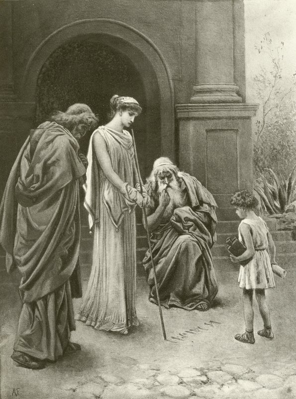 Tito Andrónico. Acto IV-Escena I de Felix Octavius Carr Darley