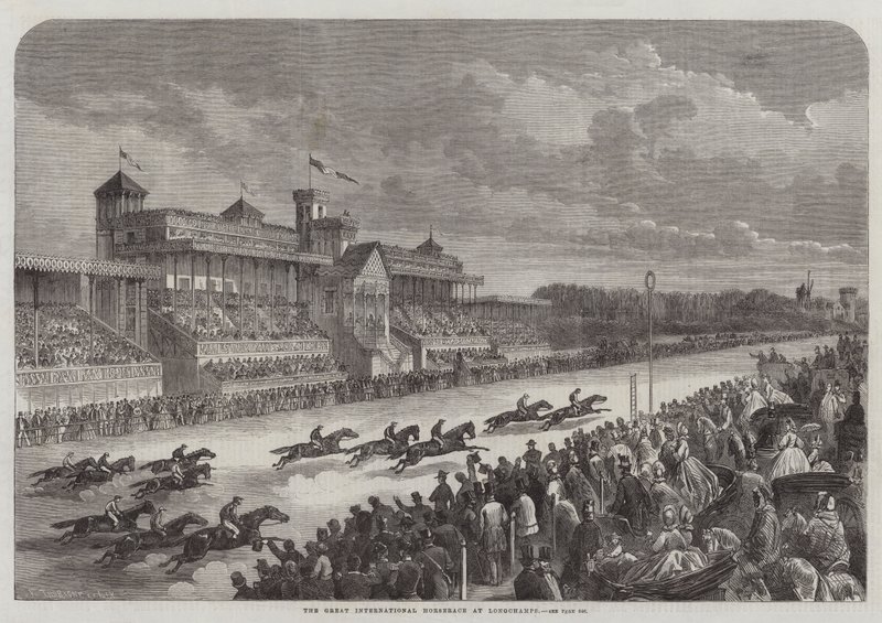 La Gran Carrera Internacional de Caballos en Longchamps de Felix Thorigny