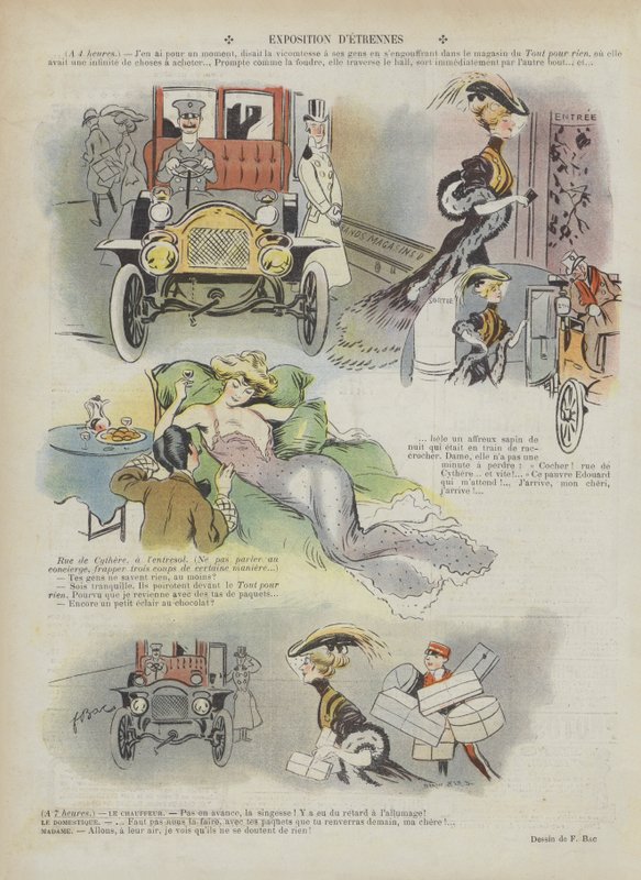 Ilustración para Le Rire (litografía en color) de Ferdinand Sigismund Bac