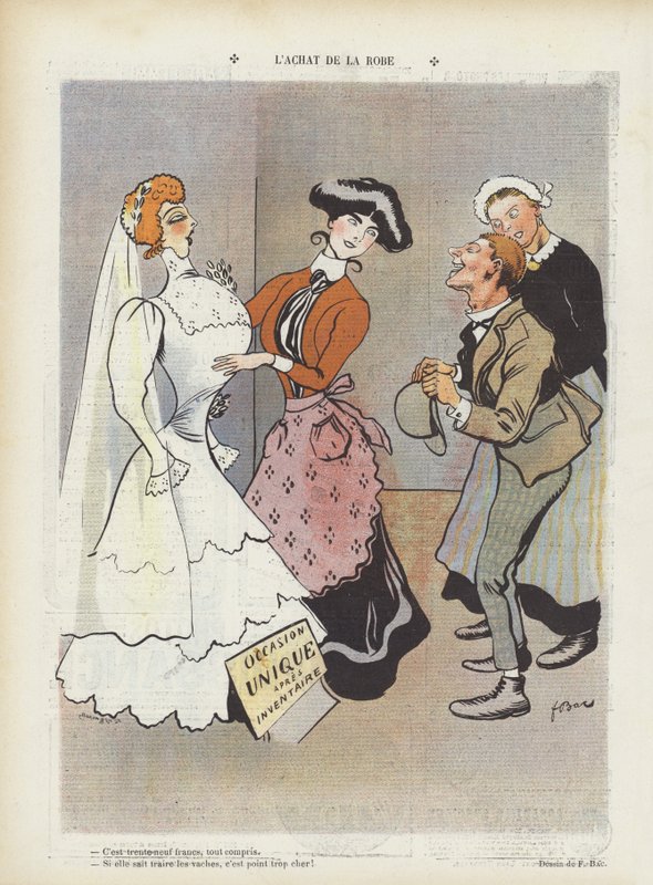 Ilustración para Le Rire (litografía en color) de Ferdinand Sigismund Bac