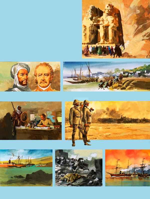 General Charles Gordon de Jartum (gouache sobre papel) de Ferdinando Tacconi