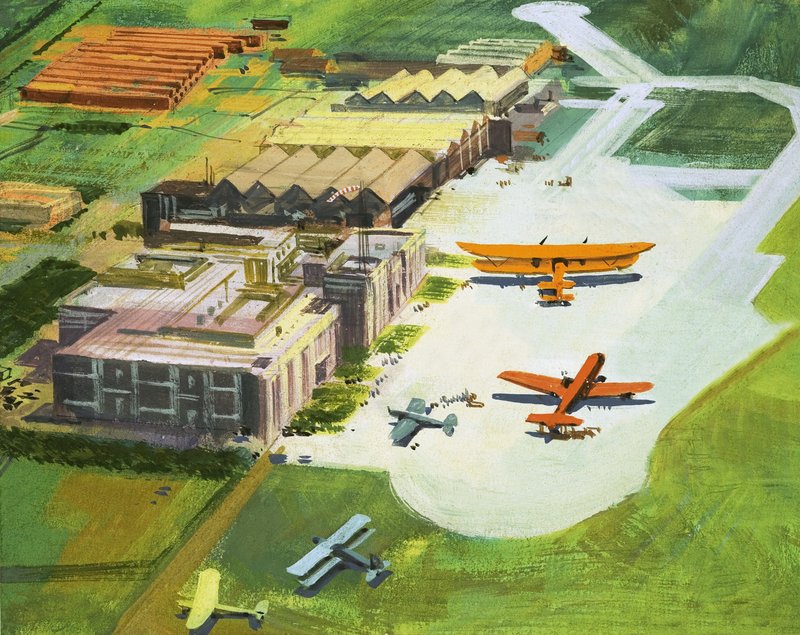 Ruta a la Luna: Los Pathfinders. Un aeropuerto temprano de Ferdinando Tacconi