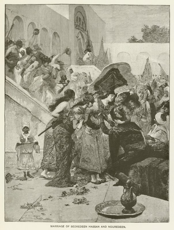 Matrimonio de Bedredeen Hassan y Nouredeen de Fernand Cormon