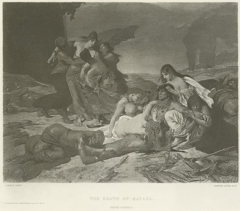 La muerte de La Habana (grabado) de Fernand Cormon