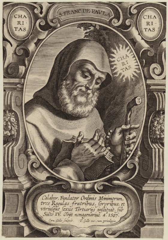 Retrato de San Francisco de Paula de Flemish School